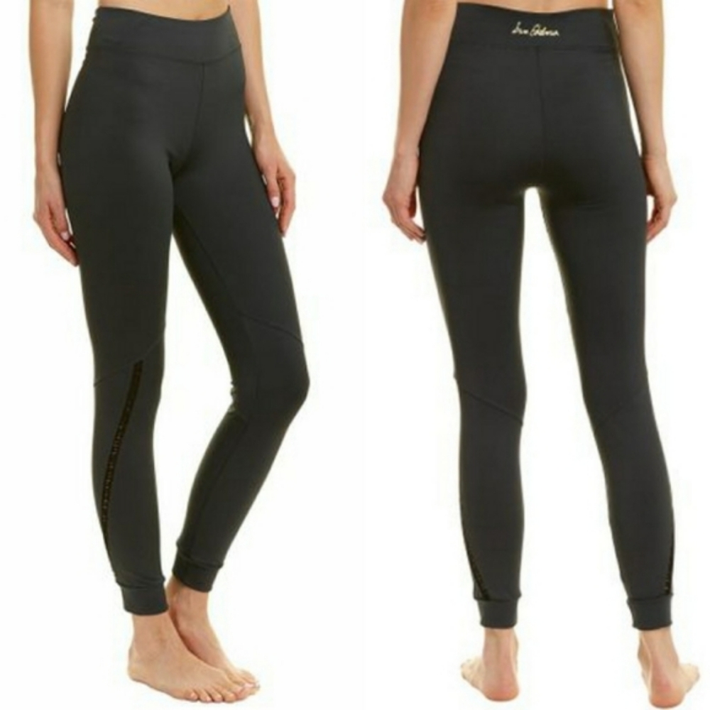 🌺Sam Edelman Crochet Twist Black Leggings